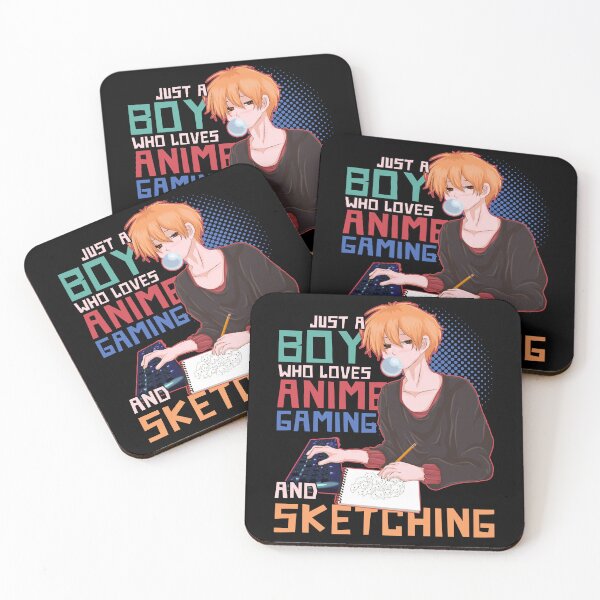 Item preview, Gaming Boy Sketching Manga Kawaii Japanese Anime designed and sold by bestshirtdesign.