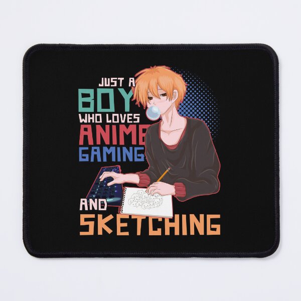Item preview, Gaming Boy Sketching Manga Kawaii Japanese Anime designed and sold by bestshirtdesign.