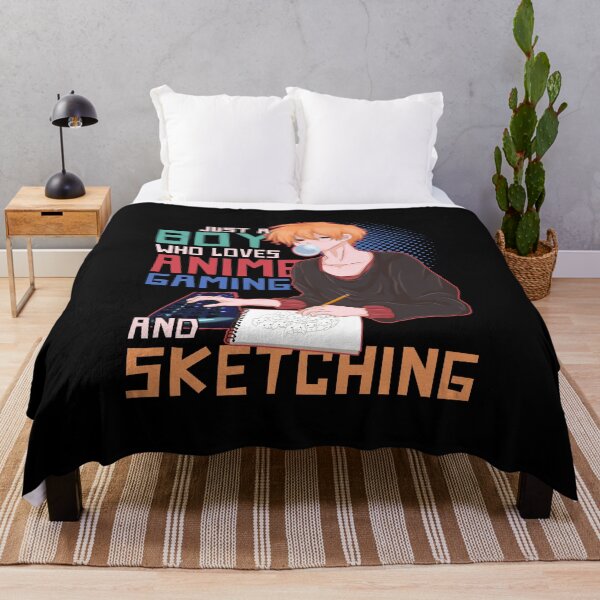 Item preview, Gaming Boy Sketching Manga Kawaii Anime japonés designed and sold by bestshirtdesign.