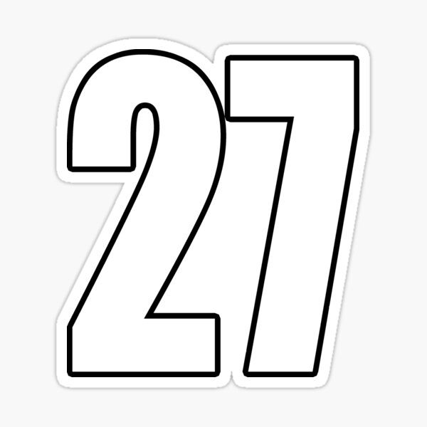 27 Number number' Sticker