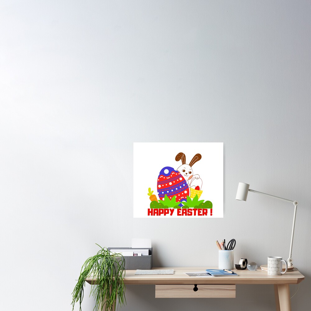 Happy Easter Day Celebration 2024 Poster for Sale by Jovan Bošković