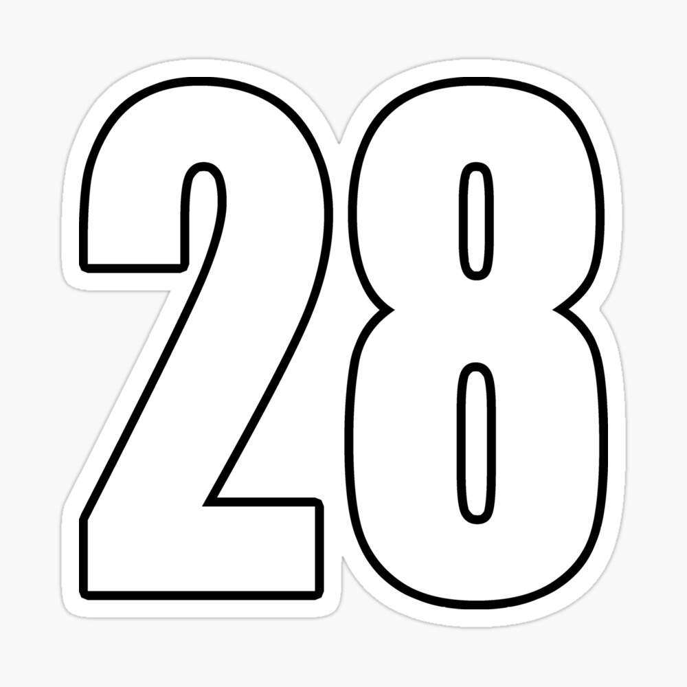 24 number number football Sticker by GeogDesigns