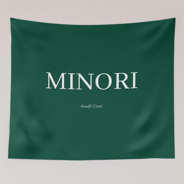 Item preview, MINORI, Amalfi Coast, Italy, Minimalist Green Design designed and sold by BellaHope1.