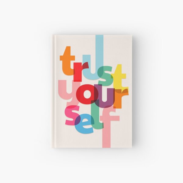 TRUST YOURSELF TYPOGRAPHY Hardcover Journal