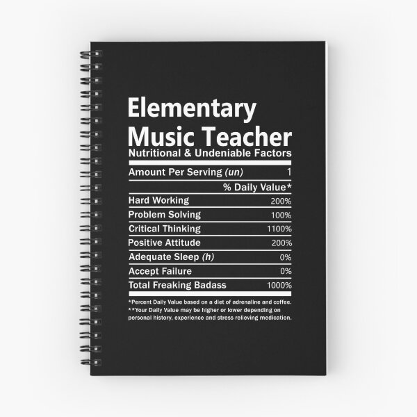 Item preview, Elementary Music Teacher  T Shirt - Nutritional Daily Factors Job Gift Item Tee designed and sold by anthonyodo.