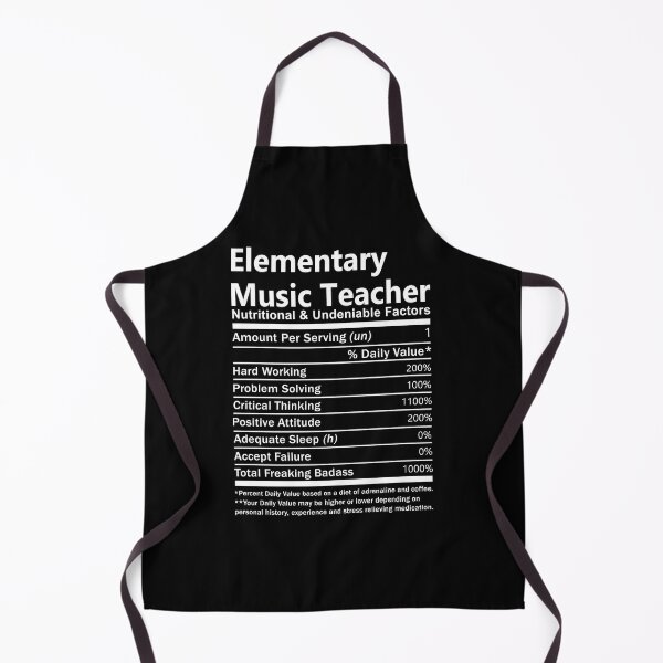 Item preview, Elementary Music Teacher  T Shirt - Nutritional Daily Factors Job Gift Item Tee designed and sold by anthonyodo.