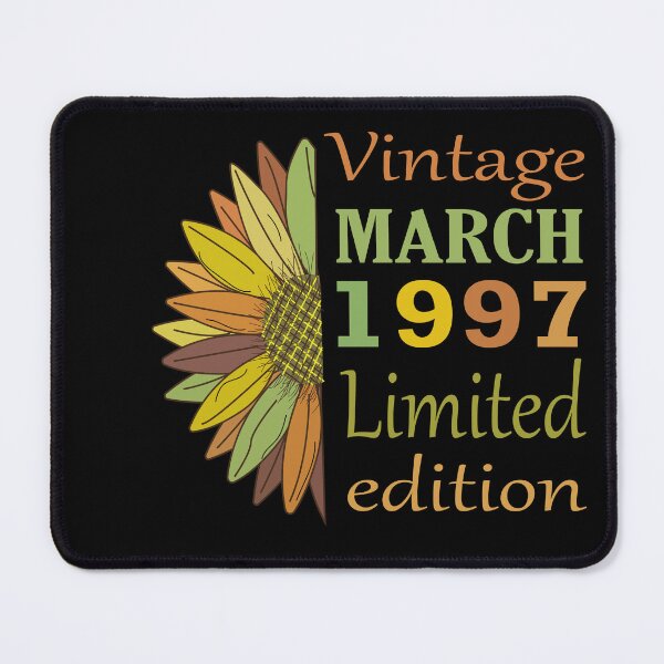 Item preview, vintage march 1997 limited edition, 25 Year Old Gifts Vintage 1997 Limited Edition 25th Birthday designed and sold by SimoSaladain.