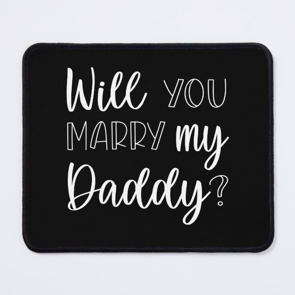 Item preview, Will you marry my daddy marriage proposal kids statement baby onesie designed and sold by Tiny-Piggy.