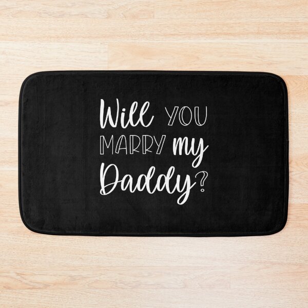 Item preview, Will you marry my daddy marriage proposal kids statement baby onesie designed and sold by Tiny-Piggy.