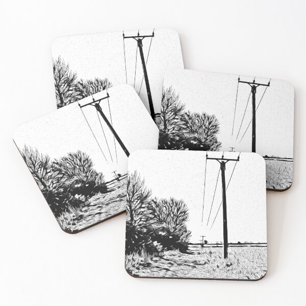 Item preview, Telegraph Poles - Harthill with Woodall designed and sold by Paul Rowland.