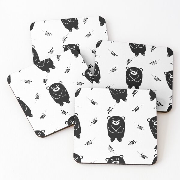 Item preview, Black Bear and Black leaves designed and sold by EnesArabaci.