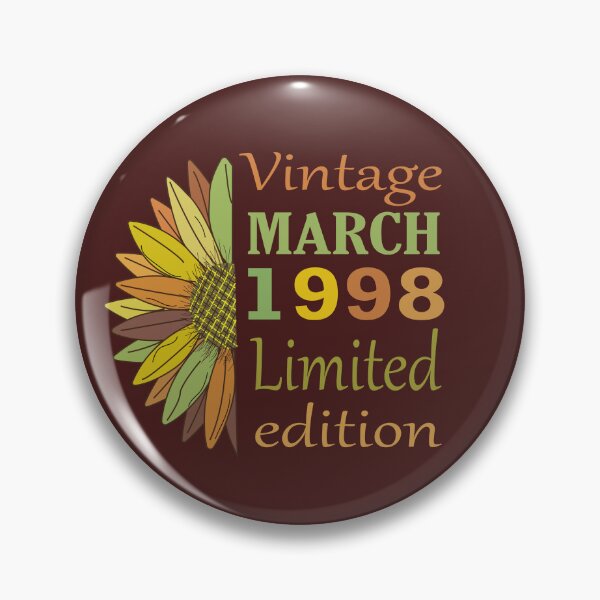 Item preview, vintage march 1998 limited edition, 24 Year Old Gifts Vintage 1998 Limited Edition 24th Birthday designed and sold by SimoSaladain.