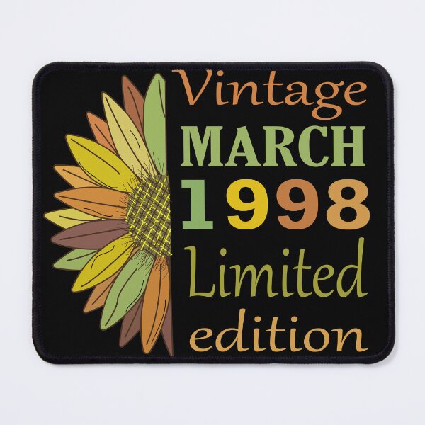 Item preview, vintage march 1998 limited edition, 24 Year Old Gifts Vintage 1998 Limited Edition 24th Birthday designed and sold by SimoSaladain.