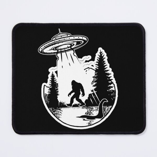 Item preview, Bigfoot abducted by UFO with Nessy designed and sold by robro31.