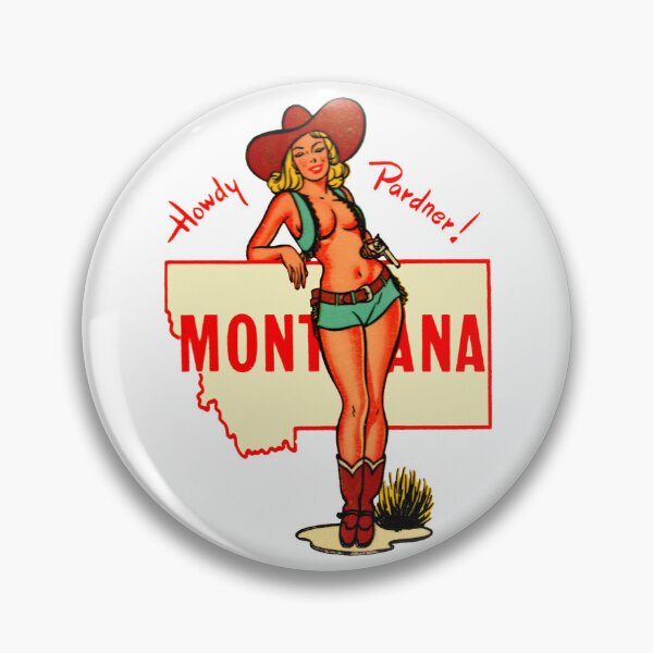 Item preview, Montana Vintage Pinup Cowgirl designed and sold by hilda74.