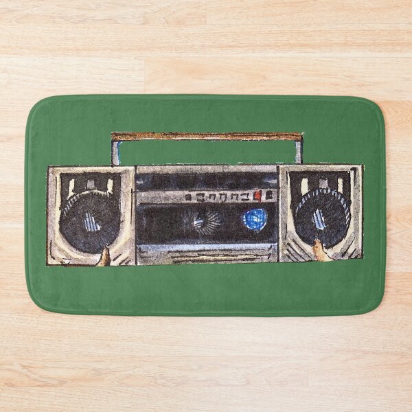 Item preview, Boombox doodle, radio, 1980s stereo, cassette tape player, speakers, music, cd player,          designed and sold by Nostrathomas66.