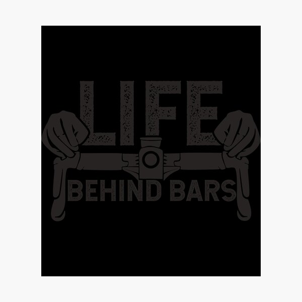 Item preview, Life Behind Bars Bike Funny Sticker designed and sold by nylaphilli.