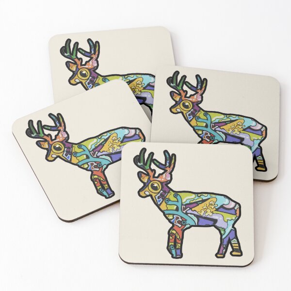 Item preview, Fun Colorful Graffiti Deer Design designed and sold by TrulyEpoque.