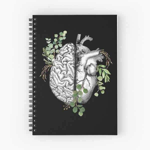 Item preview, Right balance between brain and heart, leaves eucalyptus, mental health designed and sold by Collagedream.