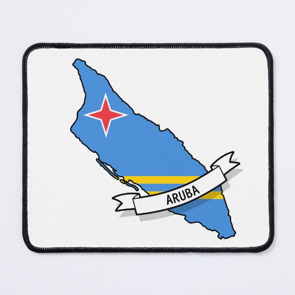 Item preview, Aruba Flag Map designed and sold by Koi-Art.