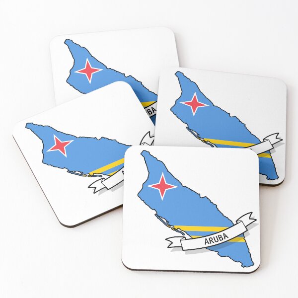 Item preview, Aruba Flag Map designed and sold by Koi-Art.