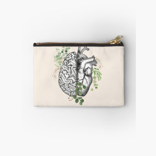 Item preview, Right balance between brain and heart, leaves eucalyptus, mental health designed and sold by Collagedream.