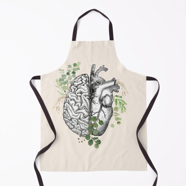 Item preview, Right balance between brain and heart, leaves eucalyptus, mental health designed and sold by Collagedream.