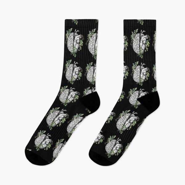 Item preview, Right balance between brain and heart, leaves eucalyptus, mental health designed and sold by Collagedream.