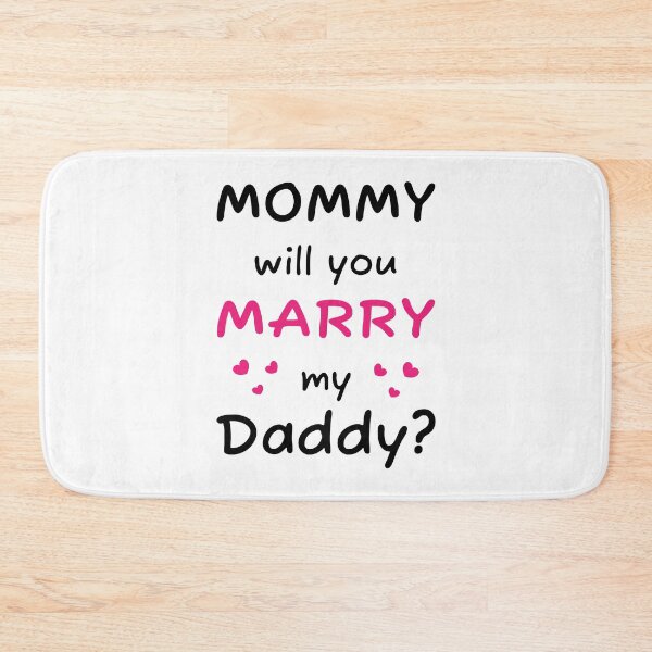 Item preview, Mommy will you marry my daddy marriage proposal baby onesie designed and sold by Tiny-Piggy.