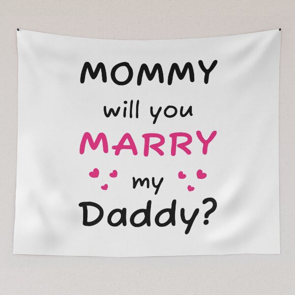 Item preview, Mommy will you marry my daddy marriage proposal baby onesie designed and sold by Tiny-Piggy.