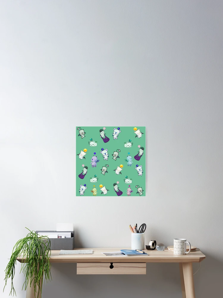 Thumbnail 2 of 3, Poster, Moogle Pattern designed and sold by SillyFun.