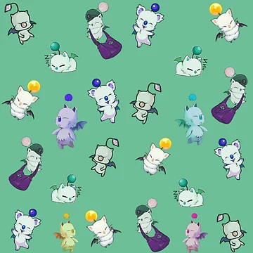 Artwork thumbnail, Moogle Pattern by SillyFun