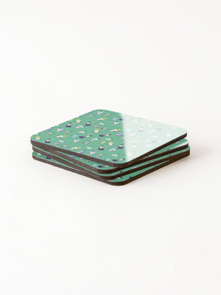 Thumbnail 4 of 5, Coasters (Set of 4), Moogle Pattern designed and sold by SillyFun.