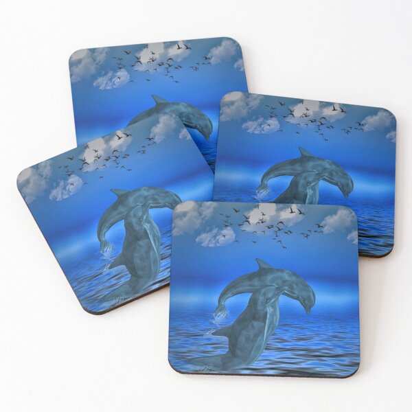 Item preview, Dolphins leaping out of water designed and sold by Cool-N-All00.