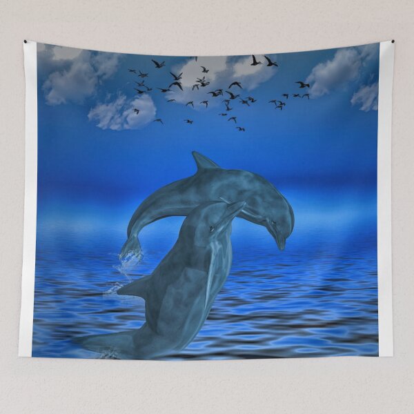 Item preview, Dolphins leaping out of water designed and sold by Cool-N-All00.