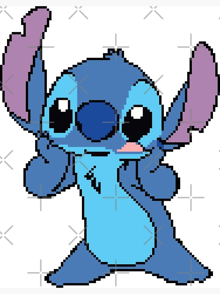 Stitch Pixel Art Activity, Blue