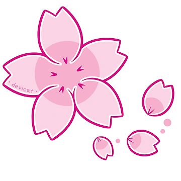 Artwork thumbnail, Sakura Petals • 2021 by Devi Cat