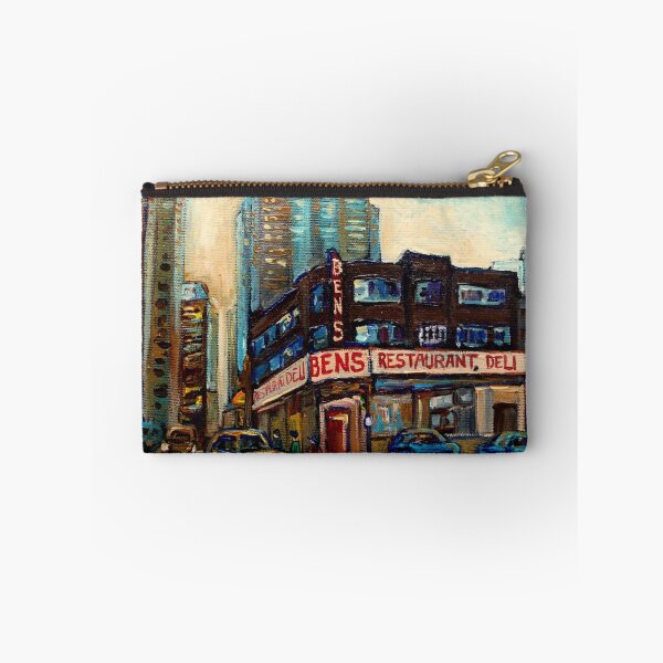 Item preview, MONTREAL ART DOWNTOWN DELI RESTAURANT CANADIAN PAINTINGS URBAN SCENES designed and sold by Carole  Spandau.