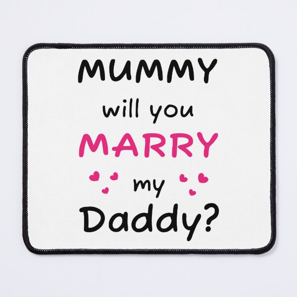Item preview, Mummy will you marry my daddy kids statement baby onesie designed and sold by Tiny-Piggy.