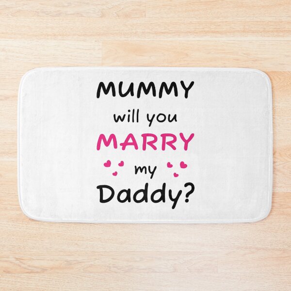 Item preview, Mummy will you marry my daddy kids statement baby onesie designed and sold by Tiny-Piggy.