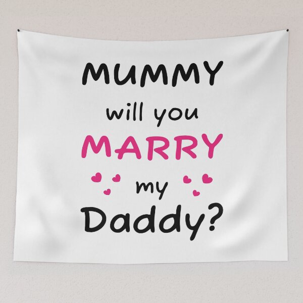 Item preview, Mummy will you marry my daddy kids statement baby onesie designed and sold by Tiny-Piggy.