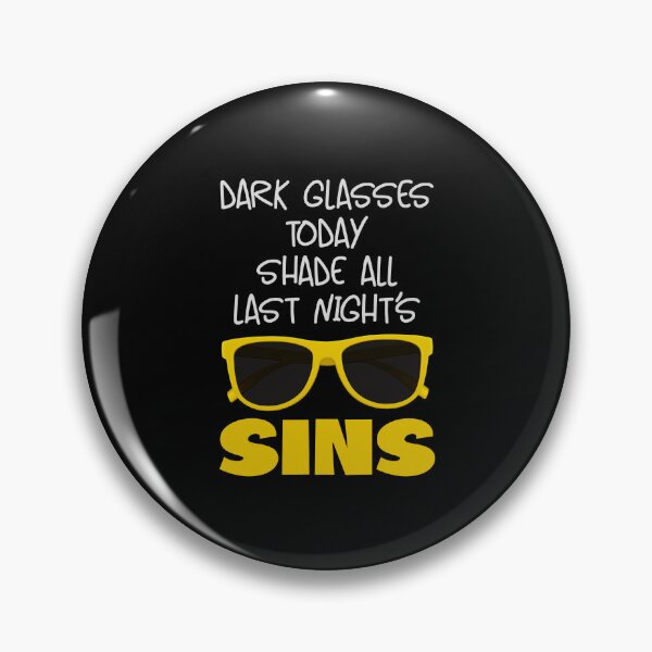 Item preview, Dark Glasses Today…! Yellow (on Black) designed and sold by PawsitiveMum.