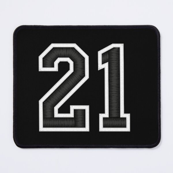 Item preview, 21 Black Jersey Sports Number twenty-one Football 21 designed and sold by elhefe.