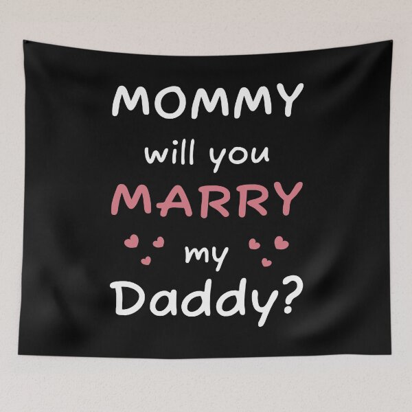 Item preview, Mommy will you marry my daddy marriage proposal baby onesie designed and sold by Tiny-Piggy.