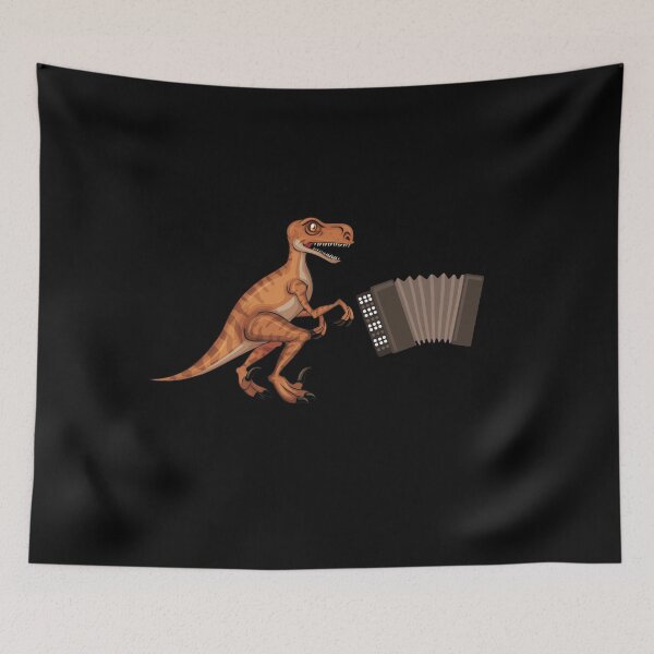 Item preview, Dinosaur Playing Accordion ,Funny Good Dinosaur Accordion Lovers Art designed and sold by pedrored369.
