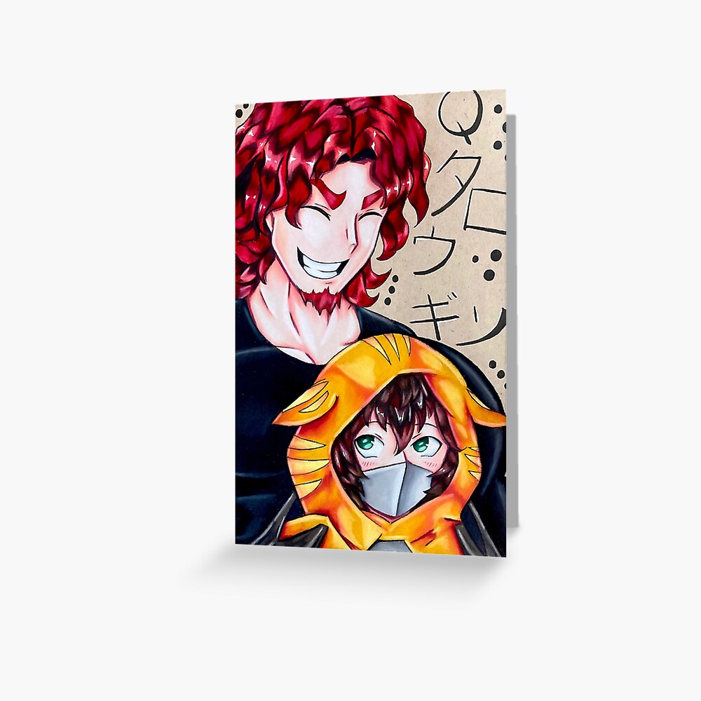 "Yttd Qtaro and Gin fanart" Greeting Card by KameronHaru Redbubble