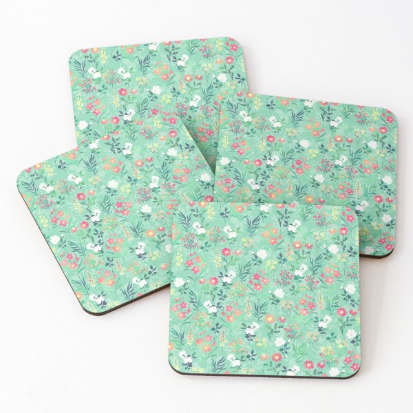 Item preview, Pretty Watercolor Floral Botanical Green Pattern designed and sold by NdesignTrend.