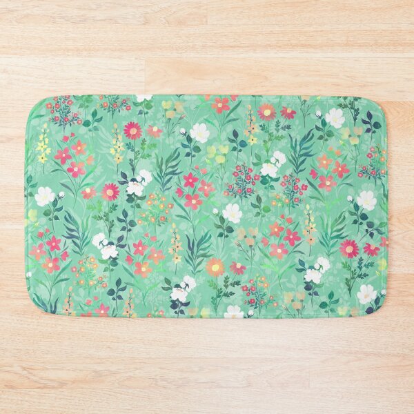 Item preview, Pretty Watercolor Floral Botanical Green Pattern designed and sold by NdesignTrend.