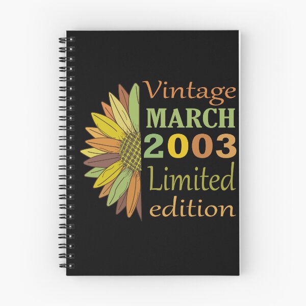 Item preview, vintage march 2003 limited edition, 19 Year Old Gifts Vintage 2003 Limited Edition 19th Birthday designed and sold by SimoSaladain.