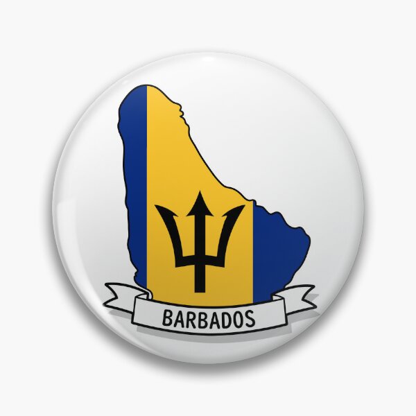 Artikelvorschau, Flaggenkarte von Barbados entworfen und verkauft von Koi-Art.